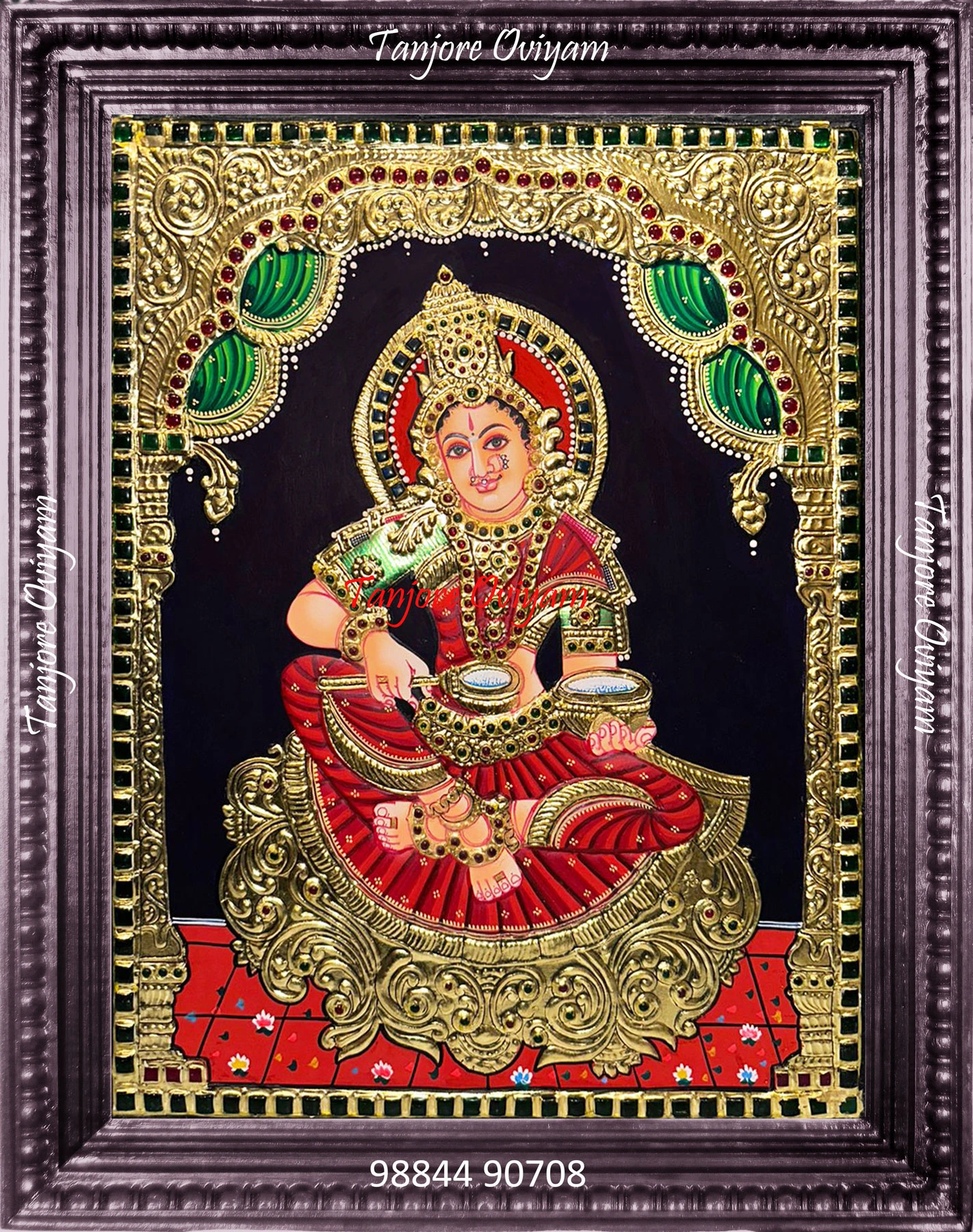 Annapoorani Tanjore painting